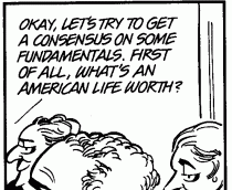 Doonesbury Human Life Worth