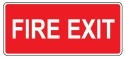 Fire exit safety sign