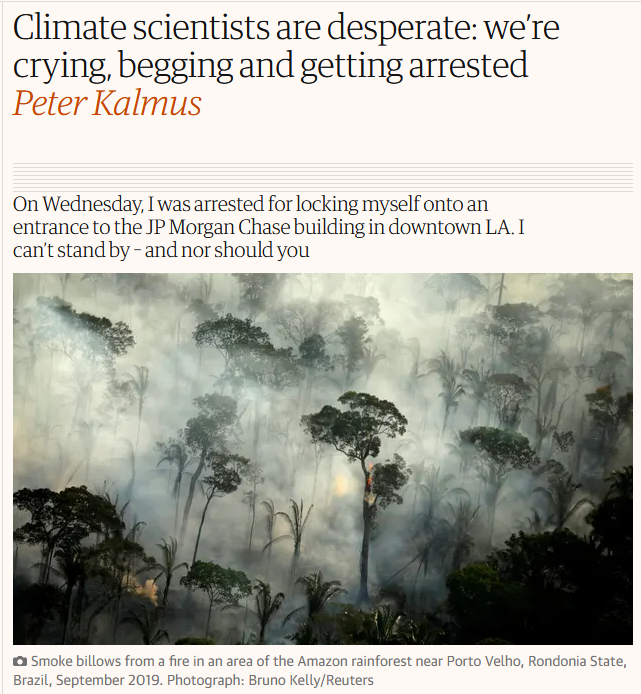 Climate change article Guardian newspaper