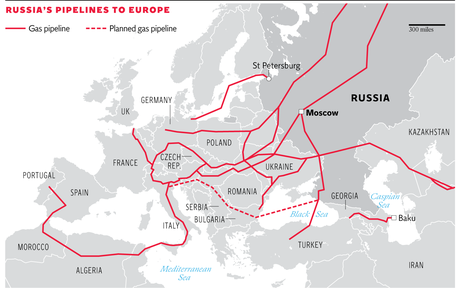 Russia energy pipelines to Europe and lean management