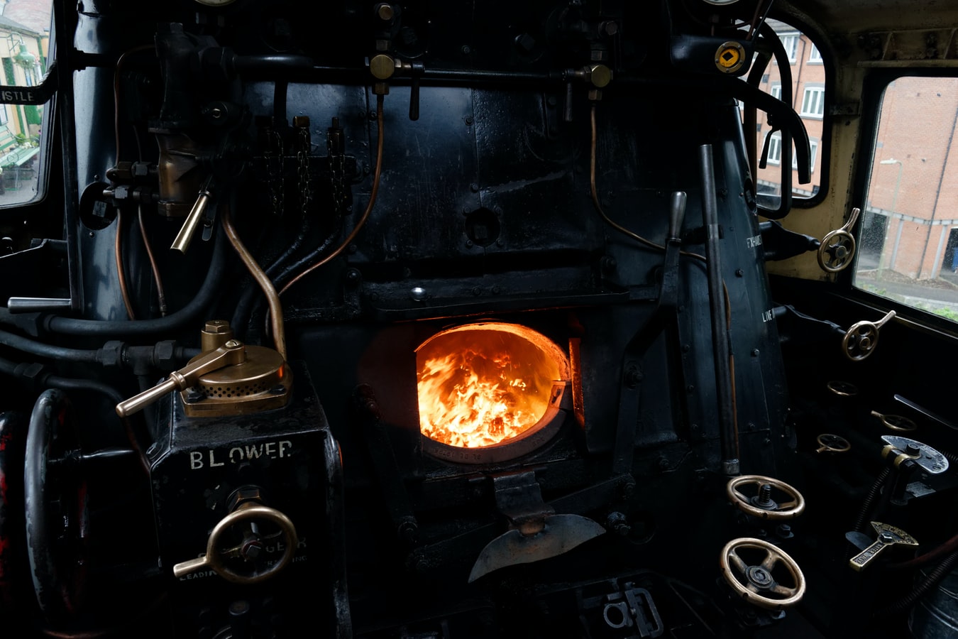 Coal: steam engine footplate