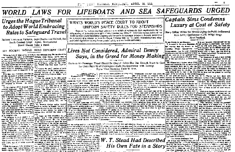 Titanic Newspaper Globe